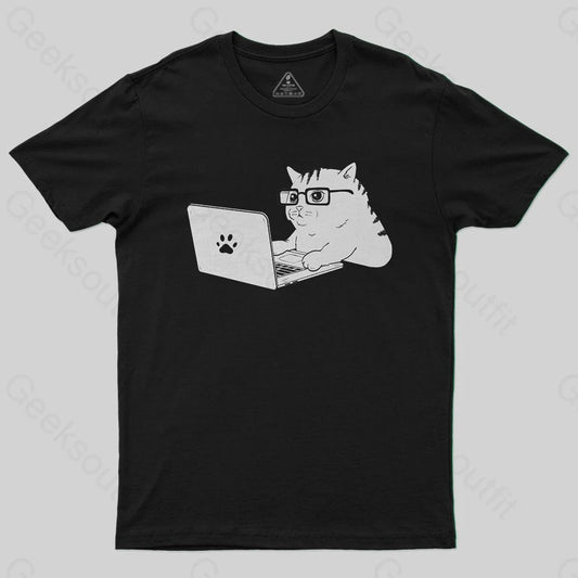 Cats & Computers Geek T-Shirt - Geeksoutfit