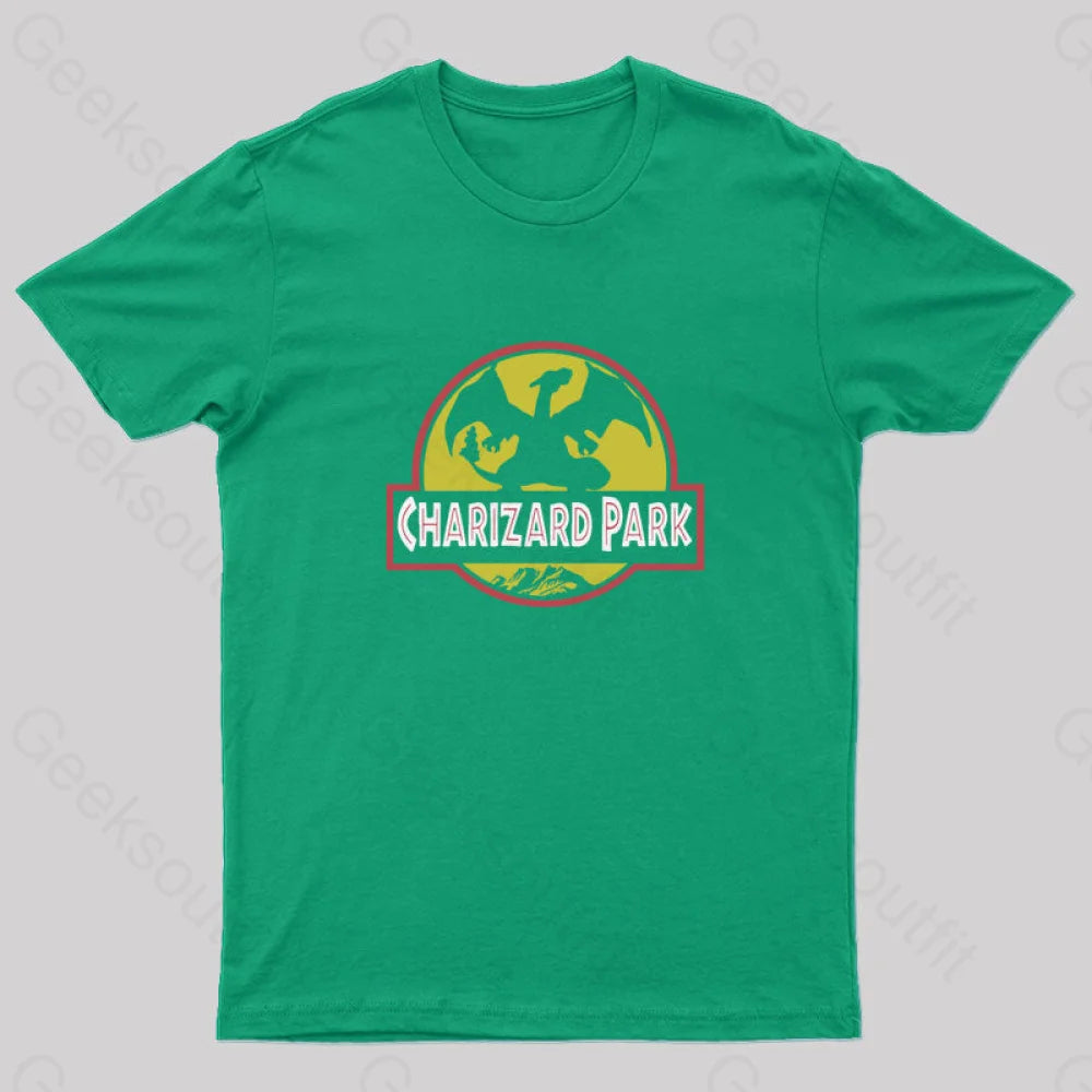 Charizard Park T-Shirt Green / S