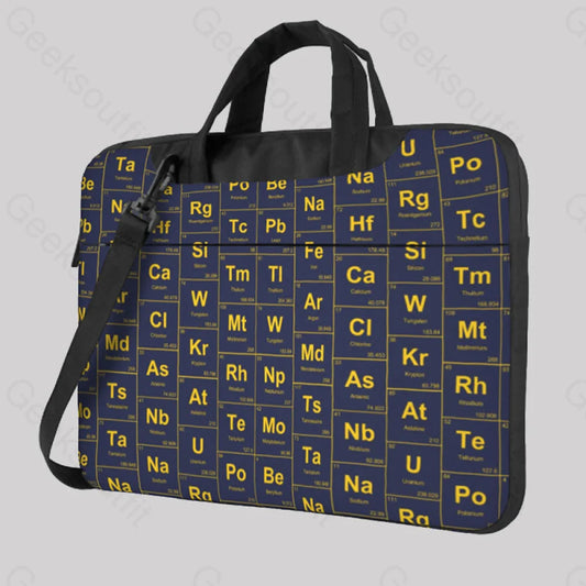 Chemical Elements Navy Laptop Bag 13In