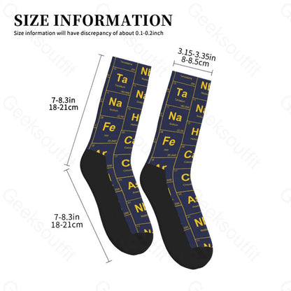 Chemical Elements Navy Men’s Socks