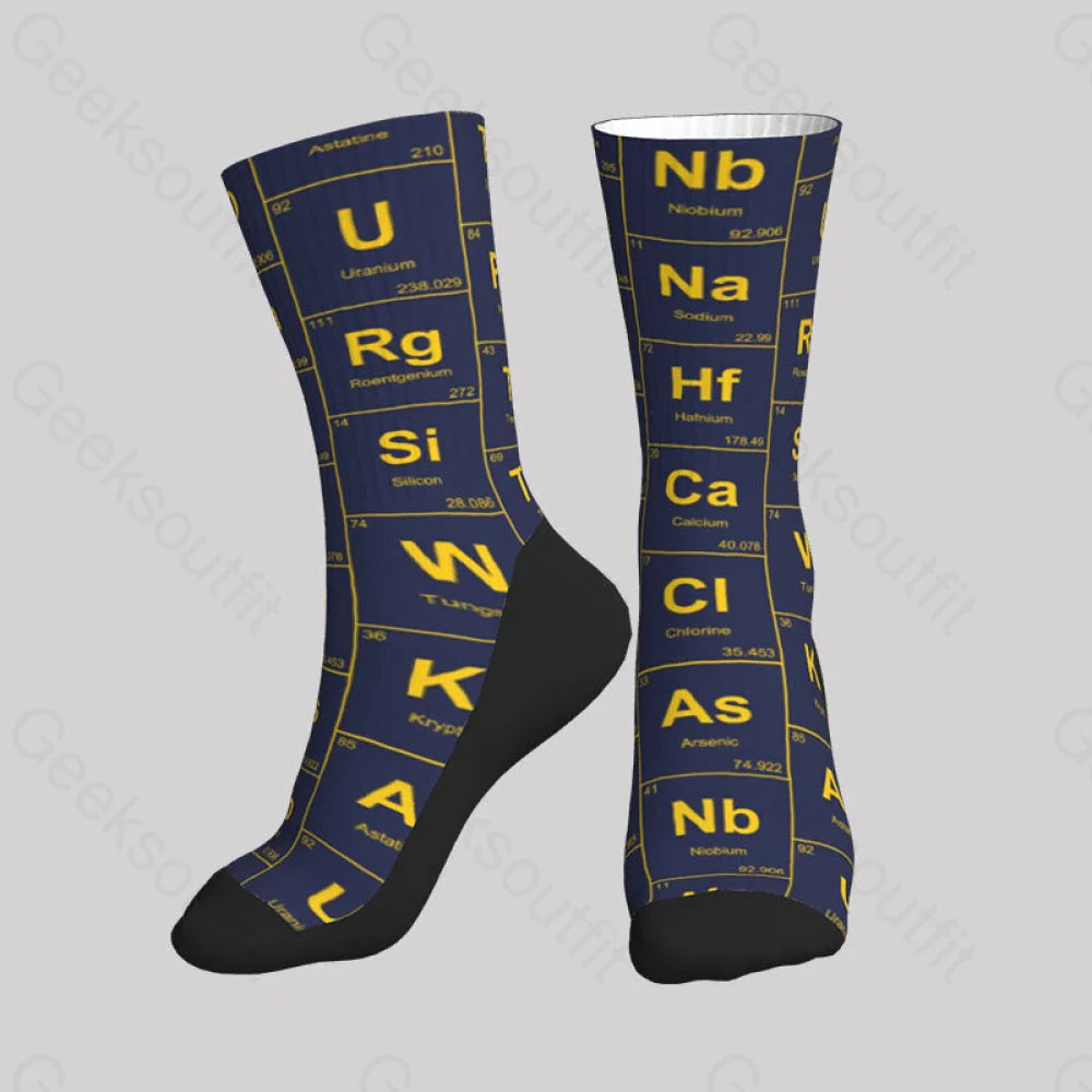 Chemical Elements Navy Men’s Socks