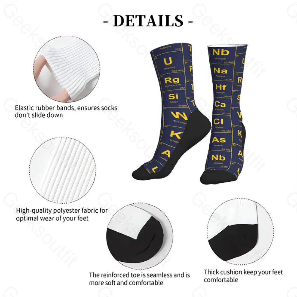 Chemical Elements Navy Men’s Socks