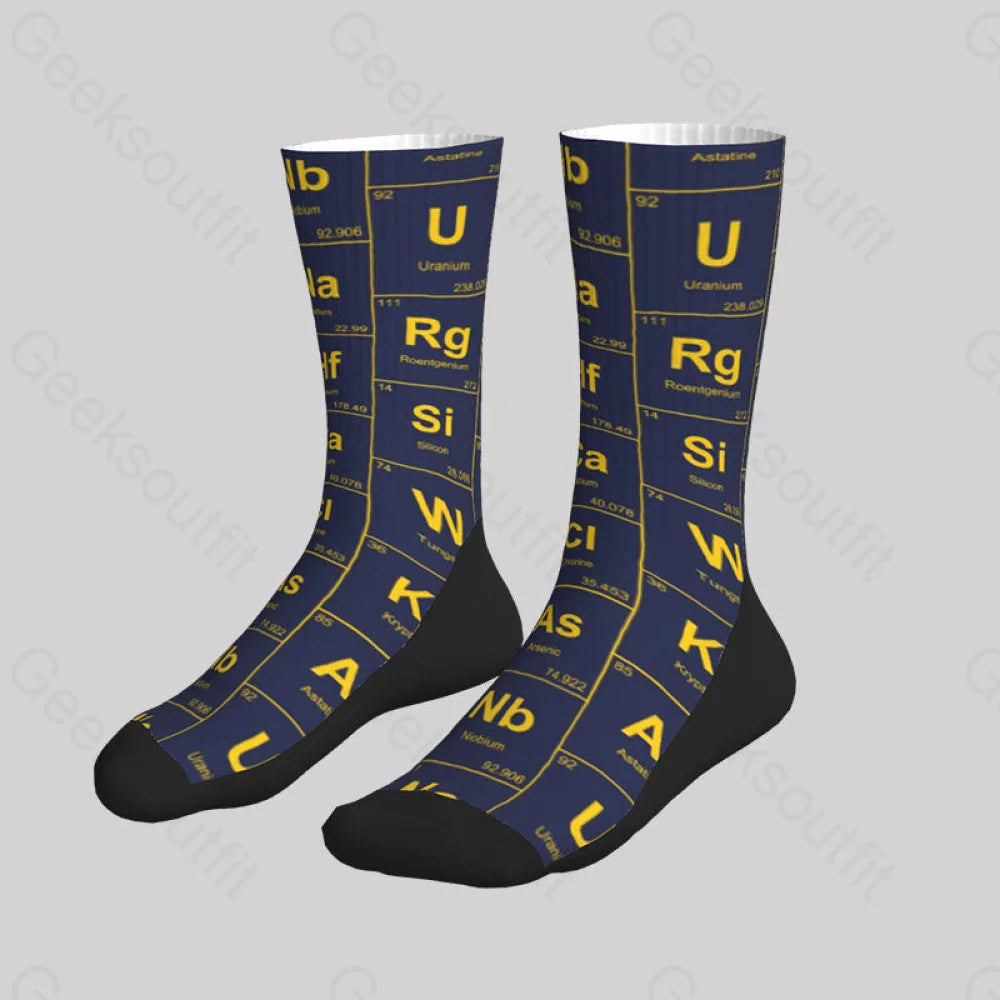 Chemical Elements Navy Men’s Socks Sks015