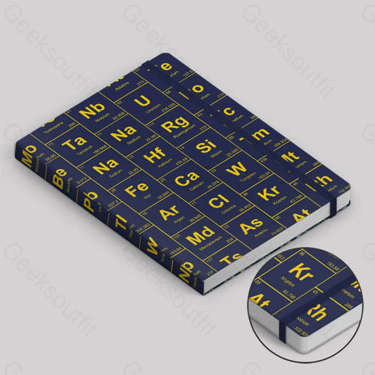 Chemical Elements Navy Notebook