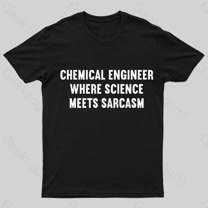 Chemical Engineer Geek T-Shirt Black / S