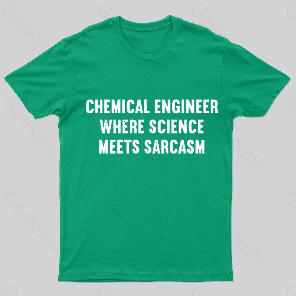 Chemical Engineer Geek T-Shirt Green / S