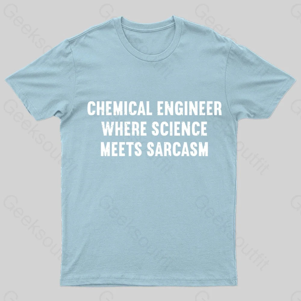 Chemical Engineer Geek T-Shirt Light Blue / S