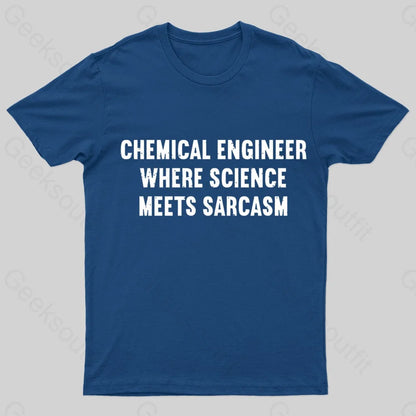 Chemical Engineer Geek T-Shirt Navy / S