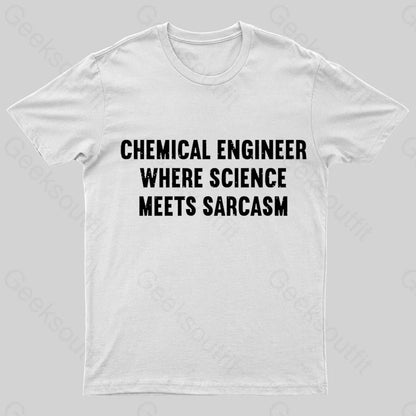 Chemical Engineer Geek T-Shirt White / S