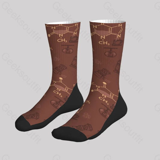 Chemical Formula Of Caffeine Men’s Socks Sks031