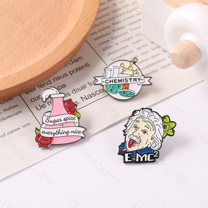 Chemical Supplies Measuring Cup Enamel Pins - Geeksoutfit