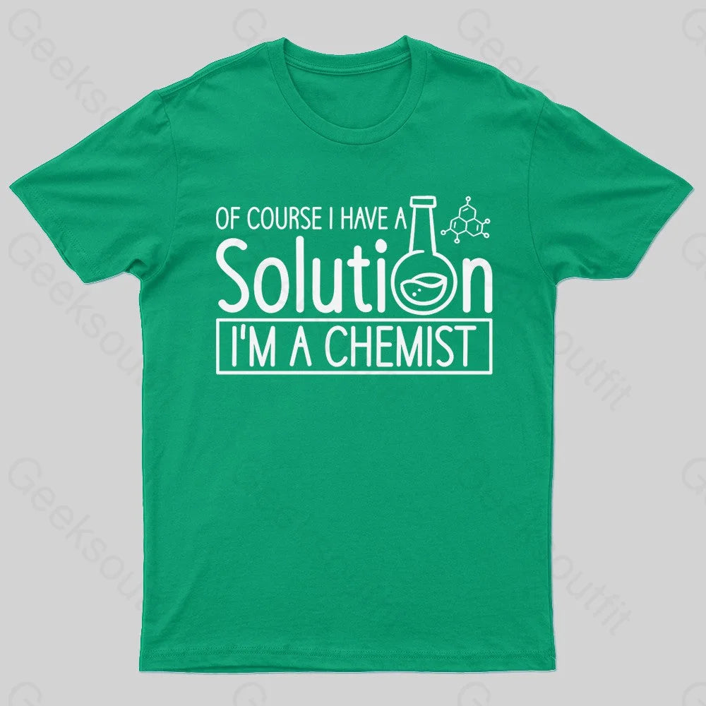 Chemist Elements Geek T-Shirt Green / S