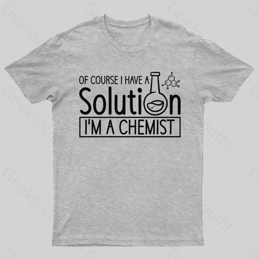 Chemist Elements Geek T-Shirt Grey / S