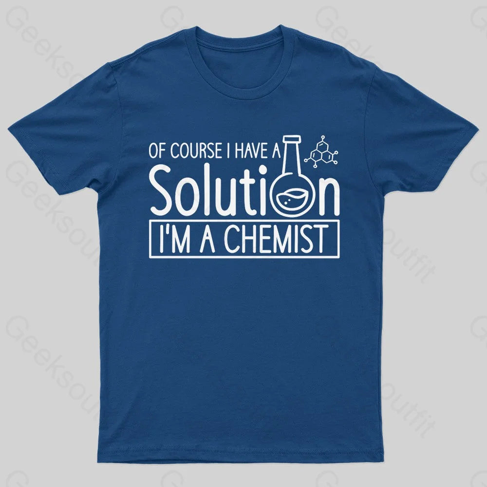 Chemist Elements Geek T-Shirt Navy / S