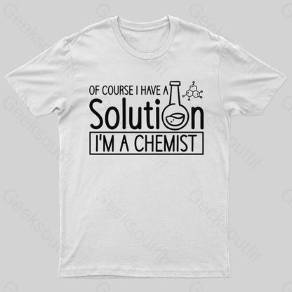 Chemist Elements Geek T-Shirt White / S