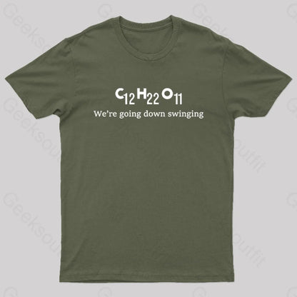 Chemistry By Fallout Boy Nerd T-Shirt Army Green / S