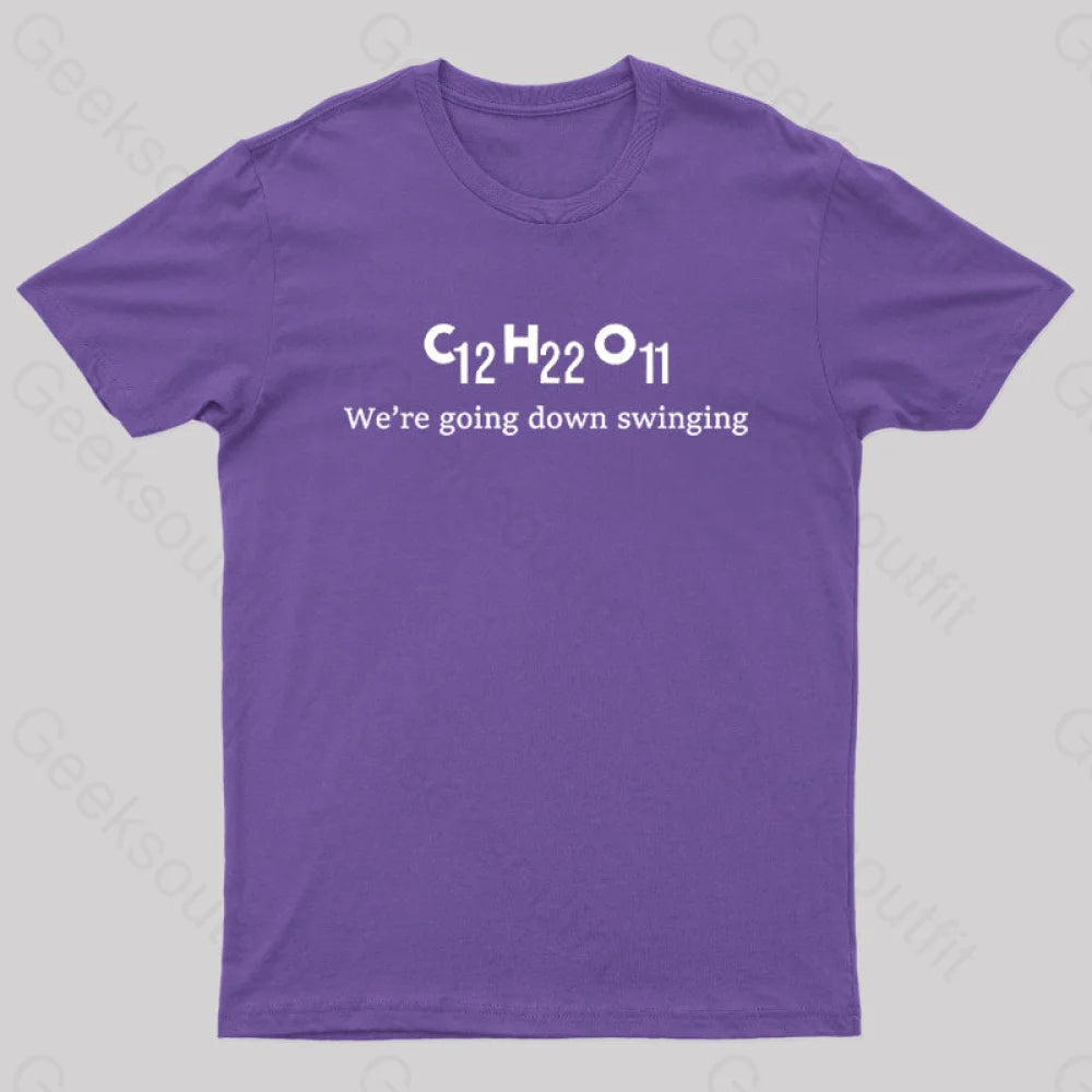 Chemistry By Fallout Boy Nerd T-Shirt Purple / S