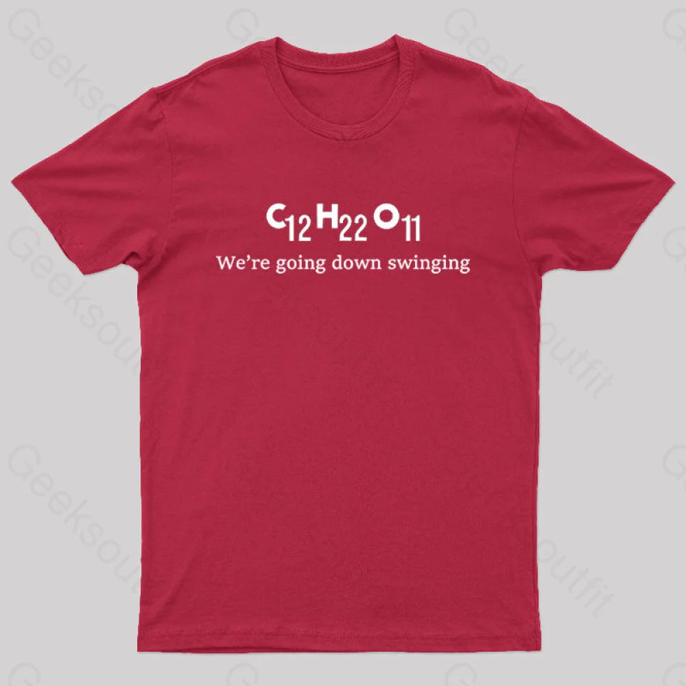 Chemistry By Fallout Boy Nerd T-Shirt Red / S