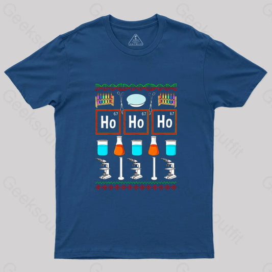 Chemistry Christmas T-Shirt Navy / S