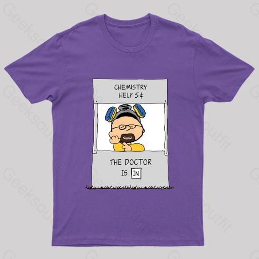 Chemistry Help Nerd T-Shirt Purple / S