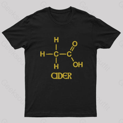 Chemistry Of Cider Nerd T-Shirt Black / S