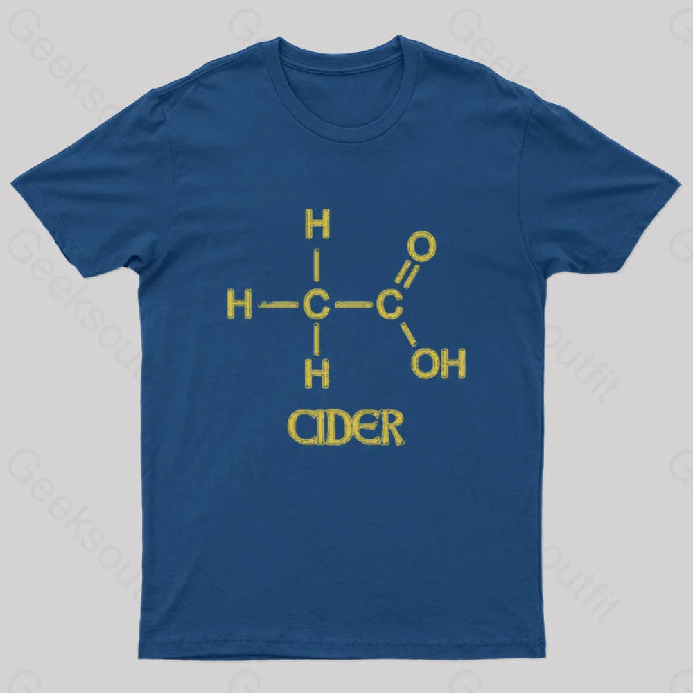 Chemistry Of Cider Nerd T-Shirt Navy / S