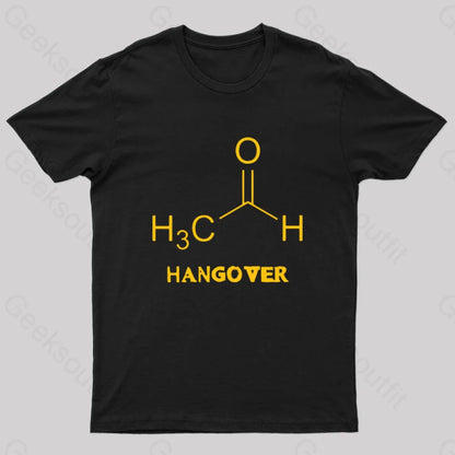 Chemistry Of Hangover Nerd T-Shirt Black / S