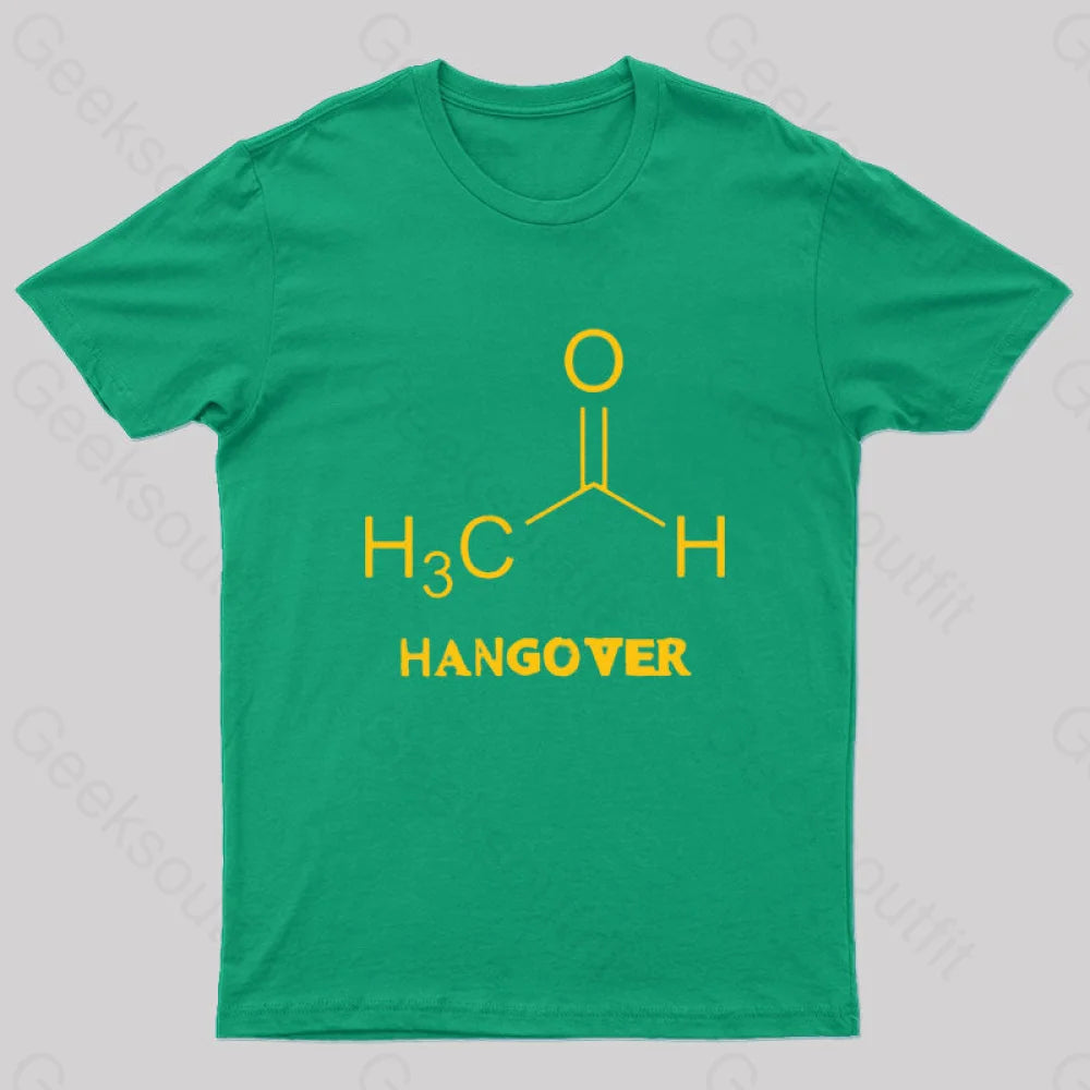 Chemistry Of Hangover Nerd T-Shirt Green / S