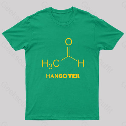 Chemistry Of Hangover Nerd T-Shirt Green / S