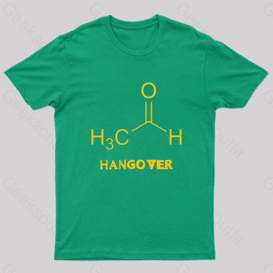 Chemistry Of Hangover Nerd T-Shirt Green / S