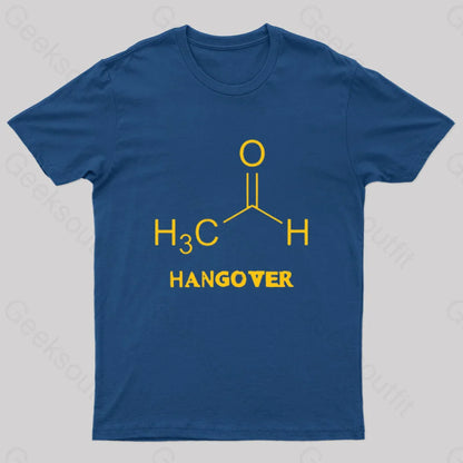 Chemistry Of Hangover Nerd T-Shirt Navy / S