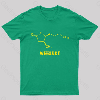 Chemistry Of Whiskey Nerd T-Shirt Green / S