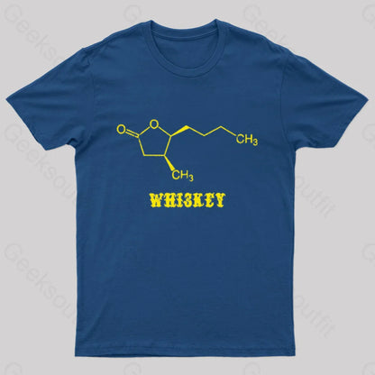 Chemistry Of Whiskey Nerd T-Shirt Navy / S