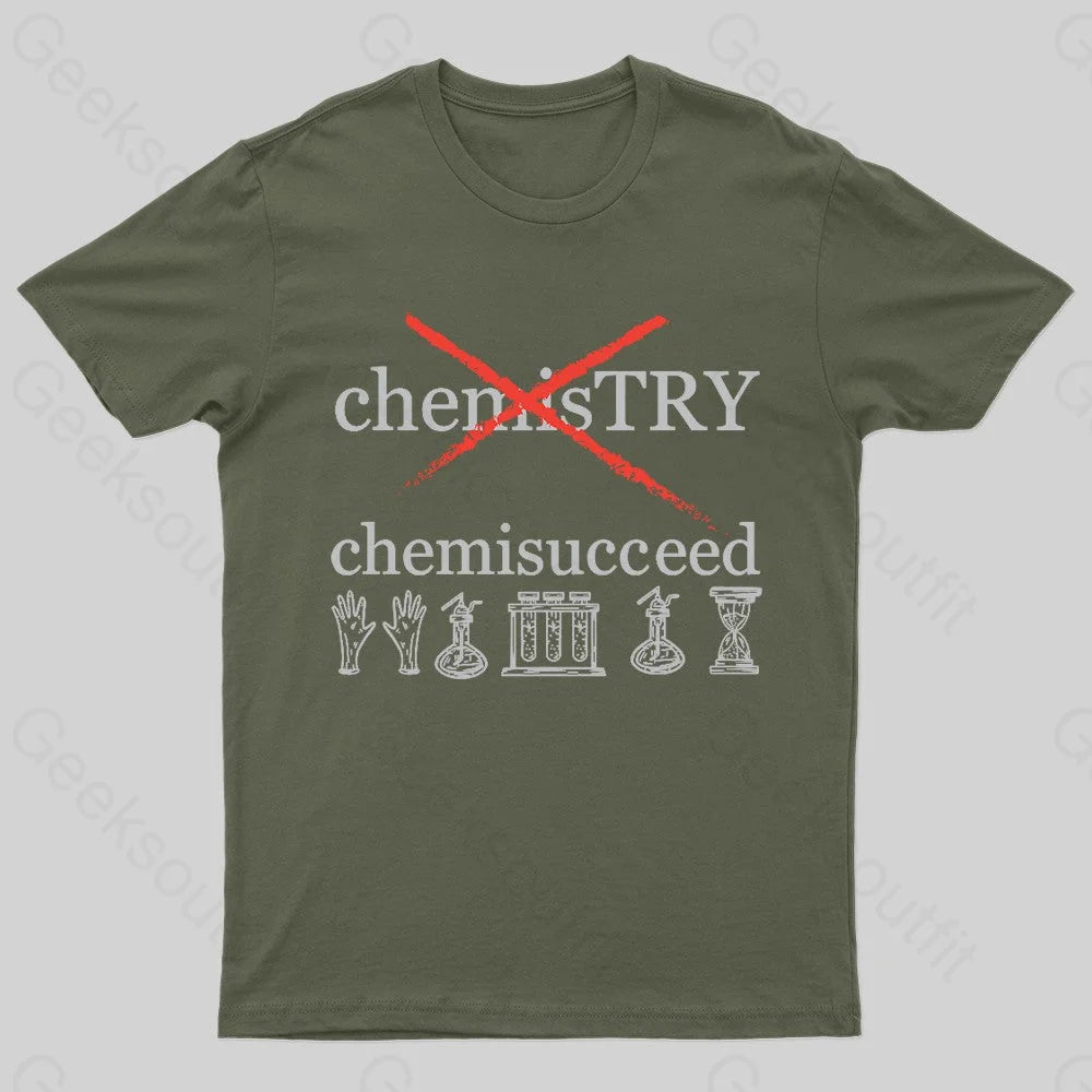 Chemisucceed Geek T-Shirt Army Green / S