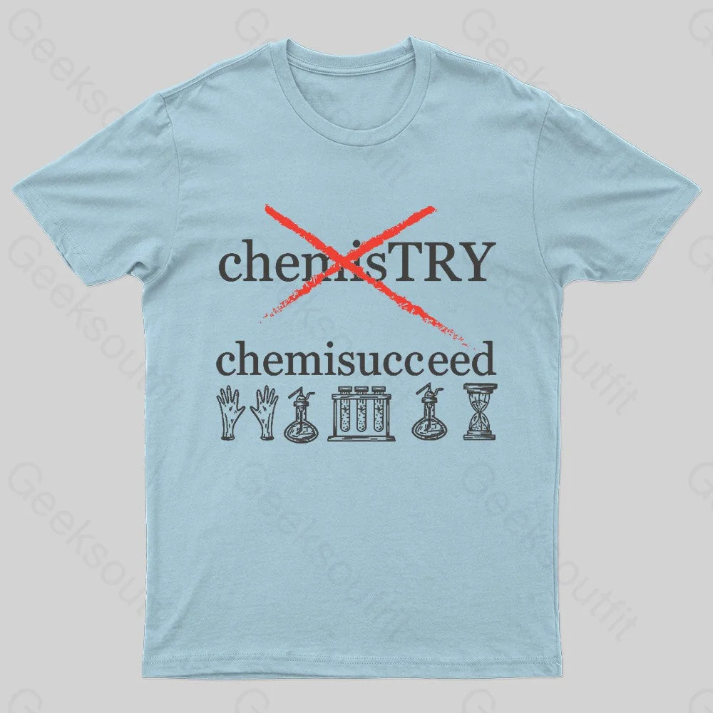 Chemisucceed Geek T-Shirt Light Blue / S