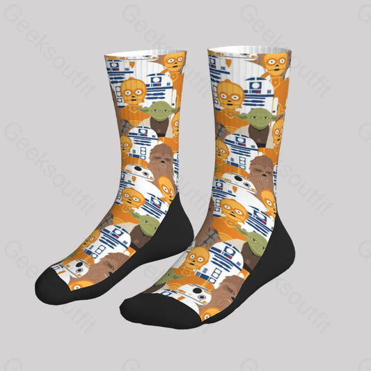 Chewbacca Robot Men’s Socks Sks086