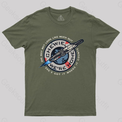 Chewie We’re Home T-Shirt Army Green / S