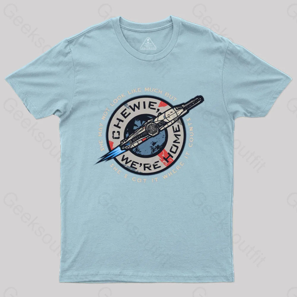 Chewie We’re Home T-Shirt Light Blue / S