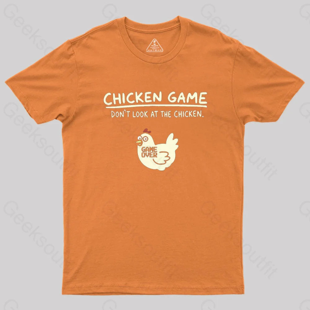 Chicken Game Geek T-Shirt Orange / S