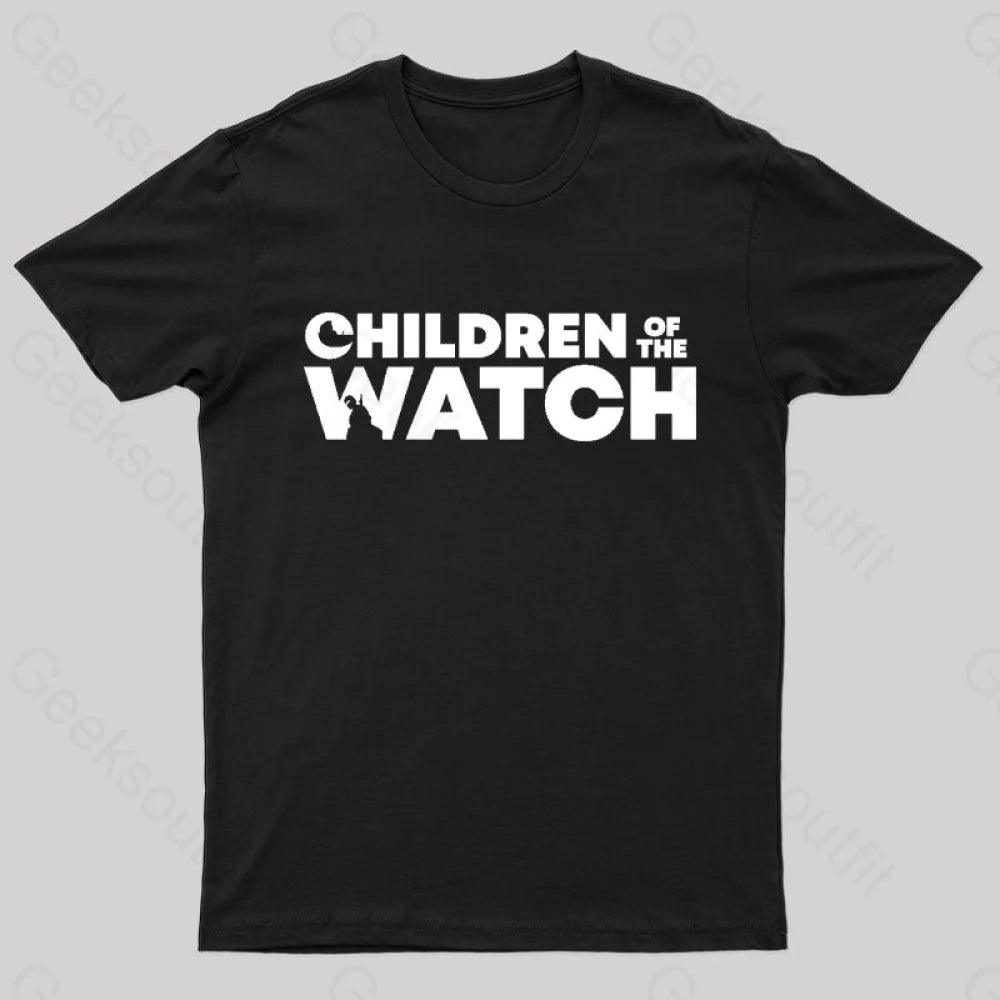 Children Of The Watch Nerd T-Shirt Black / S