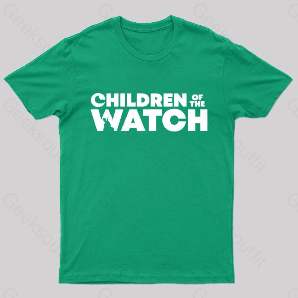 Children Of The Watch Nerd T-Shirt Green / S