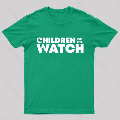 Children Of The Watch Nerd T-Shirt Green / S