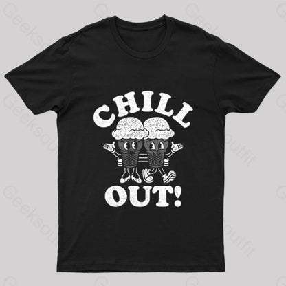 Chill Out Nerd T-Shirt Black / S