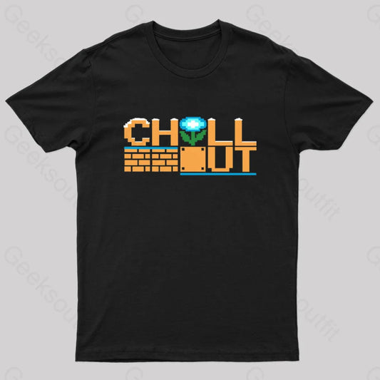 Chill Out Nerd T-Shirt Black / S