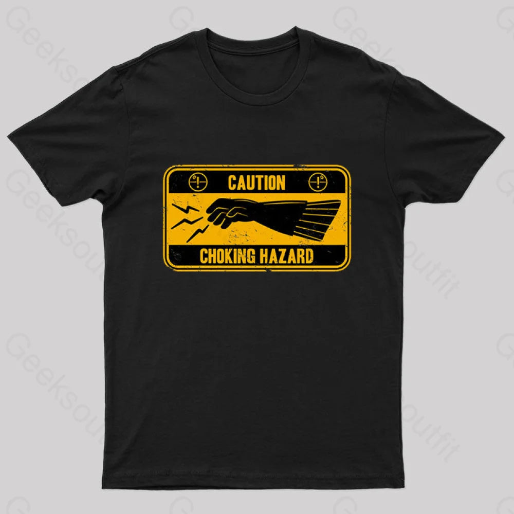 Choke Hazard Geek T-Shirt Black / S