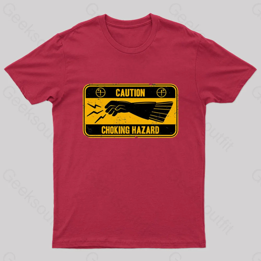 Choke Hazard Geek T-Shirt Red / S