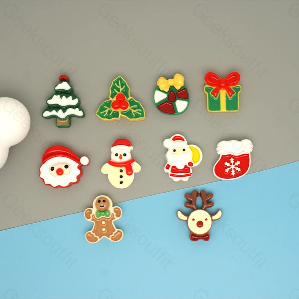 Christmas Cartoon Series Resin Magnetic Sticker Bg-0195 Randomly Mixed