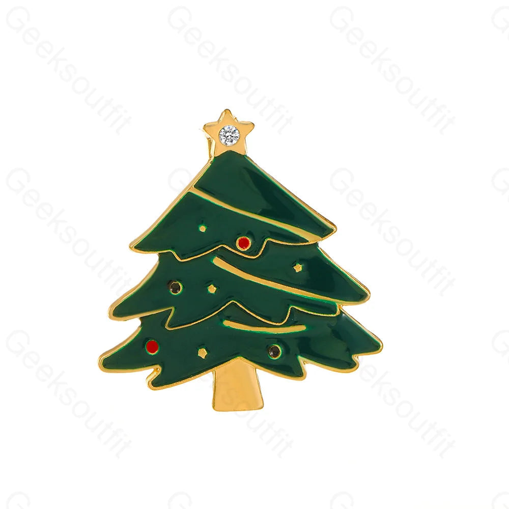 Christmas Cartoon Snowman Bells Pins 03 Tree