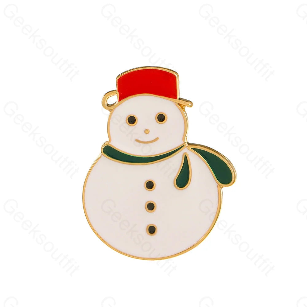 Christmas Cartoon Snowman Bells Pins 04 Snowman