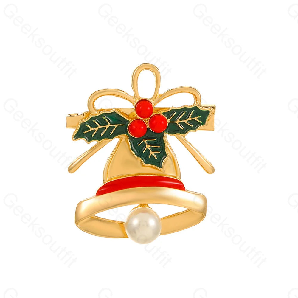 Christmas Cartoon Snowman Bells Pins 05